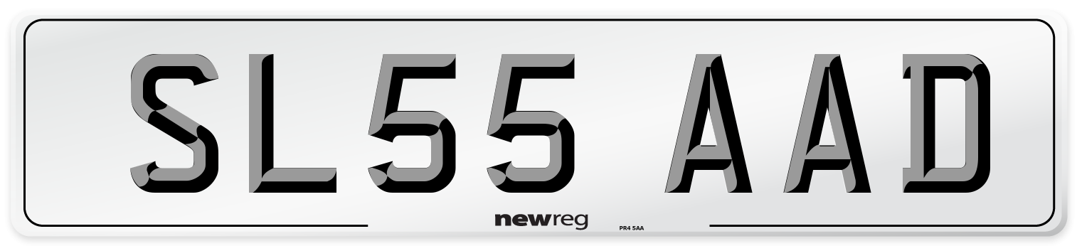 SL55 AAD Number Plate from New Reg